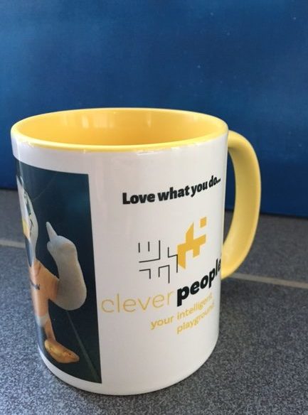 Clever People Gute Laune Tasse - Love what you do